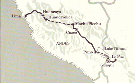 Map of Train route